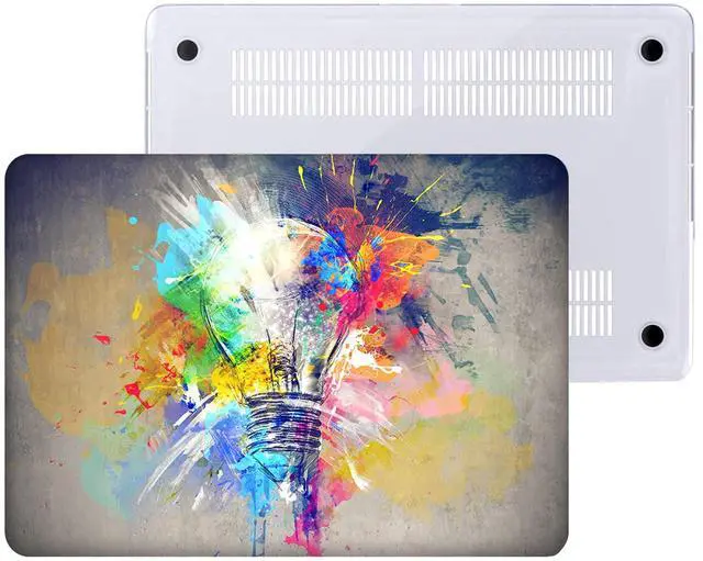 Alt view image 2 of 5 - AMCJJ Compatible with MacBook Air 15 inch Case 2024 2023 Release M3 A3114 M2 A2941, Hard Shell Cover & Keyboard Cover & Screen Protector - Colorful Bulb