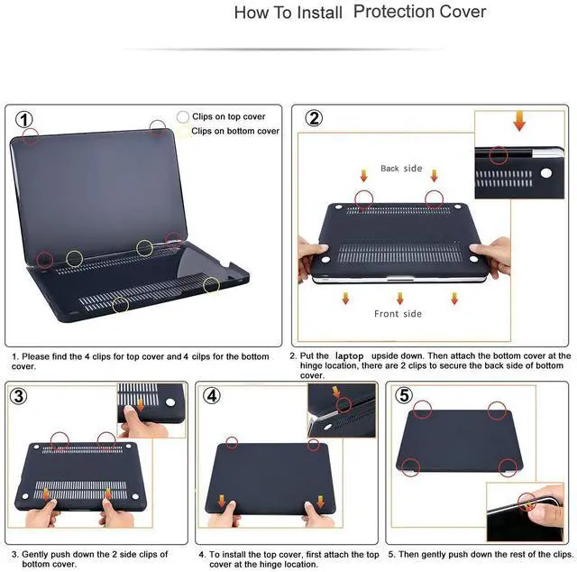 Alt view image 4 of 5 - AMCJJ Compatible with MacBook Air 15 inch Case 2024 2023 Release M3 A3114 M2 A2941, Hard Shell Cover & Keyboard Cover & Screen Protector - Colorful Bulb