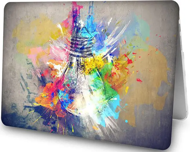 Alt view image 5 of 5 - AMCJJ Compatible with MacBook Air 15 inch Case 2024 2023 Release M3 A3114 M2 A2941, Hard Shell Cover & Keyboard Cover & Screen Protector - Colorful Bulb