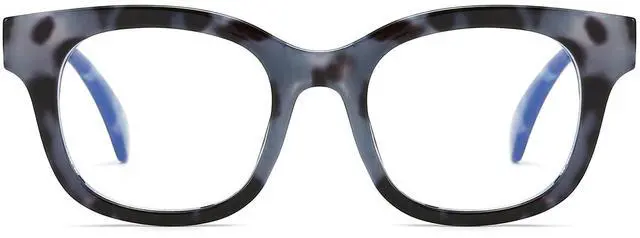 Main image of ANRRI Blue Light Blocking Glasses for Women and Men, Oversized Blue Light Computer Glasses, Tortoise-Grey Frame