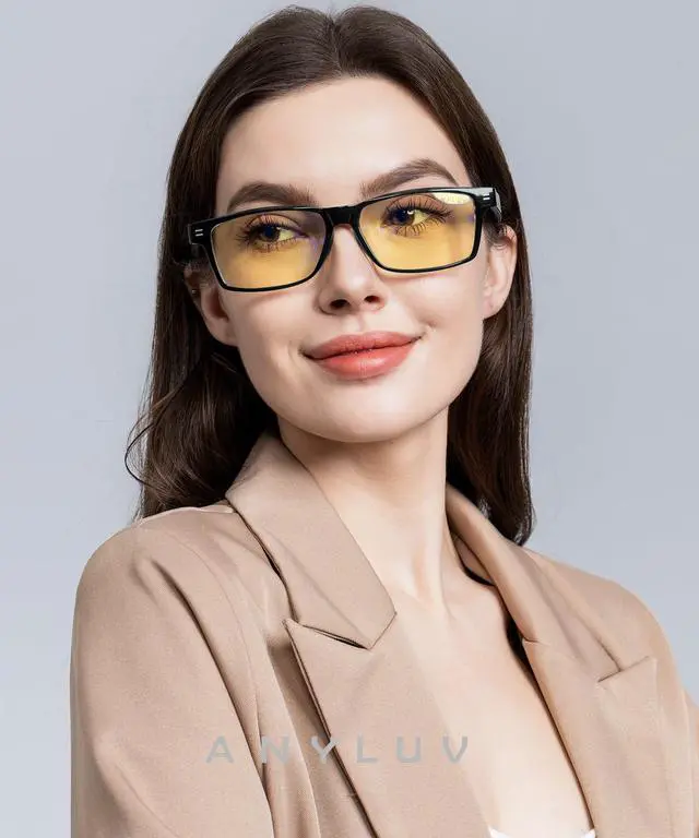 Alt view image 2 of 5 - ANYLUV Blue Light Blocking Glasses for Men Anti Blue Light Glasses for Men Women, Eye Strain Relief for Computer Gaming