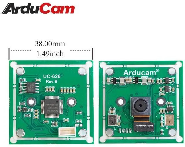 Alt view image 3 of 5 - Arducam 8MP 1080P USB Camera Module for Raspberry Pi, 1/4" CMOS IMX219 Mini UVC USB2.0 Webcam Board with 1.64ft/0.5m USB Cable for Windows, Linux, Android and Mac OS