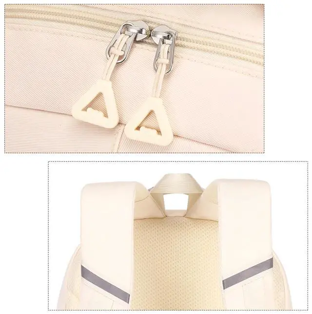 Alt view image 5 of 5 - Aufona Cute Backpack for School Teen Girls, Aesthetic Laptop Backpack High Middle School Daypack Women Daily Travel Laptop Bag (Pink)