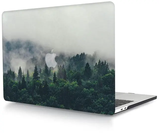 Alt view image 2 of 5 - Bandless Case Compatible with MacBook Pro 13 inch 2020 2019 2018 2017 2016 Models:A2338 M1 A2251 A2289 A2159 A1989 A1706 A1708, Plastic Hard Case Protective Cover & Keyboard Cover - Forest