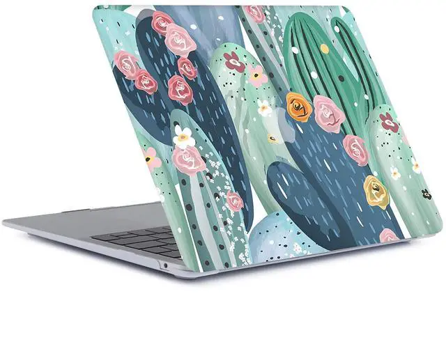 Alt view image 3 of 5 - Case Compatible with MacBook Air 11 Inch Model A1370 & A1465, Matte Plastic Color Print Laptop Hard Shell Protective Case with Keyboard Cover Skin for Mac Air 11,6" - Cactus