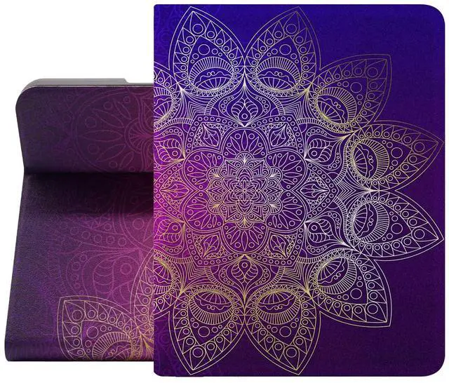 Main image of Berkin Arts Compatible with iPad Pro 4th/3rd/2nd Generation Case (11 Inch) 2022 2021 2020 Folio Case Premium Leather Cover Holography Artful Designs Indigo-Occult Pattern Complicated Galactic