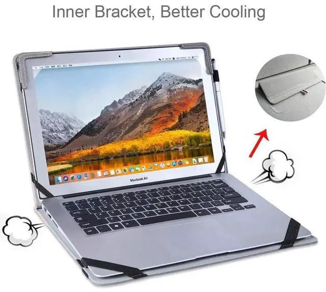 Alt view image 3 of 5 - Berfea Protective Case Cover Sleeve Compatible with HP EliteBook 850 G6/G5, EliteBook 755 G5/G6, ZBook 15u G5/G6 15.6 inch Notebook Laptop PC Hard Carry Case