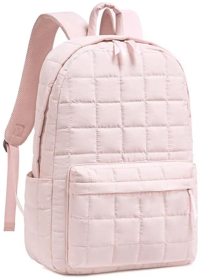 Main image of BTOOP Travel Backpack for Women Work Backpack Quilted College Backpacks for School Fit 15.6 Inch Laptop (Quilting-Pink)