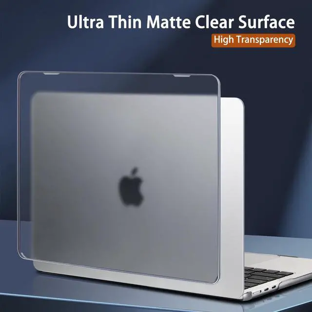 Alt view image 3 of 5 - CISSOOK Compatible with MacBook Air 15 inch Case M3 Chip A3114 / M2 Chip A2941 Model 2024 2023 Release, Durable & Slim Protective Hard Shell Case Cover for MacBook Air 15.3" M2 M3 Case - Gray Clear