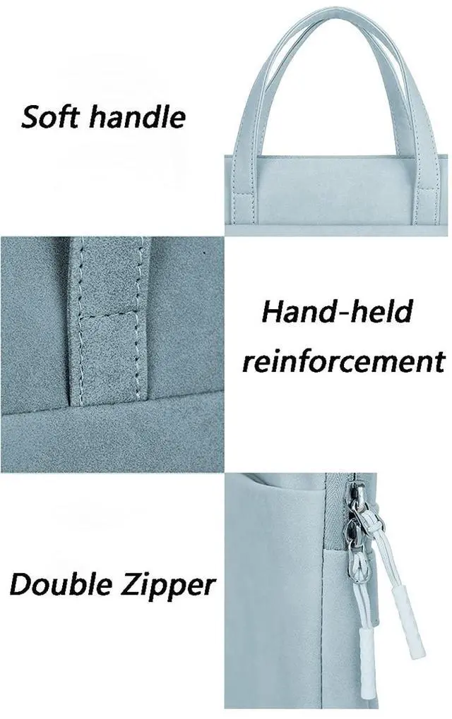 Alt view image 4 of 5 - D.QingPei Laptop Case 13 Inch,Slim Computer Case with Handle,Waterproof Laptop Briefcase Bag,360deg Protective Laptop Sleeve Compatible with Most 13 inch MacBook Pro,MacBook Air,Notebook Computer