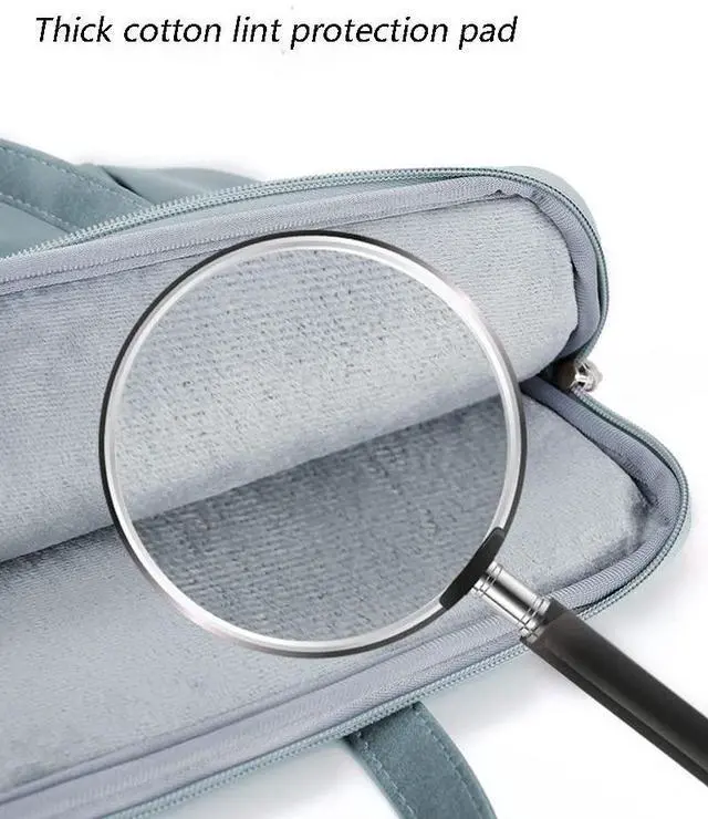 Alt view image 5 of 5 - D.QingPei Laptop Case 13 Inch,Slim Computer Case with Handle,Waterproof Laptop Briefcase Bag,360deg Protective Laptop Sleeve Compatible with Most 13 inch MacBook Pro,MacBook Air,Notebook Computer