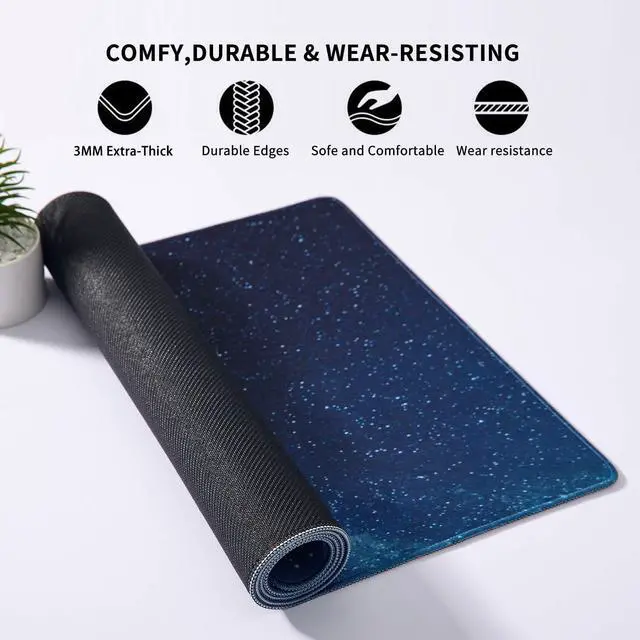 Alt view image 3 of 5 - DOBAOJIA Huge Mouse Pad, Giant Mouse Pad for Desk, Keyboard and Mouse Mat, Desk Pad Protector Mat, Spill-Proof Surface and Anti-Skid Base 39.37" x 19.69" 100 x 50cm