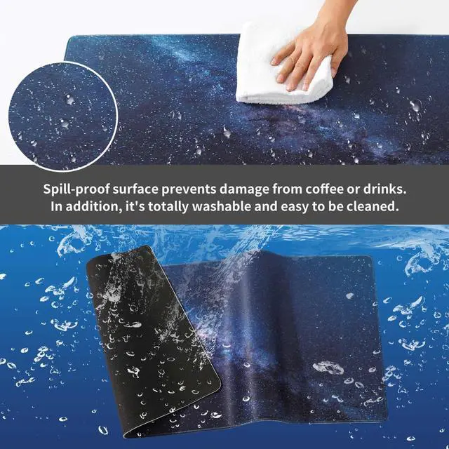 Alt view image 4 of 5 - DOBAOJIA Huge Mouse Pad, Giant Mouse Pad for Desk, Keyboard and Mouse Mat, Desk Pad Protector Mat, Spill-Proof Surface and Anti-Skid Base 39.37" x 19.69" 100 x 50cm