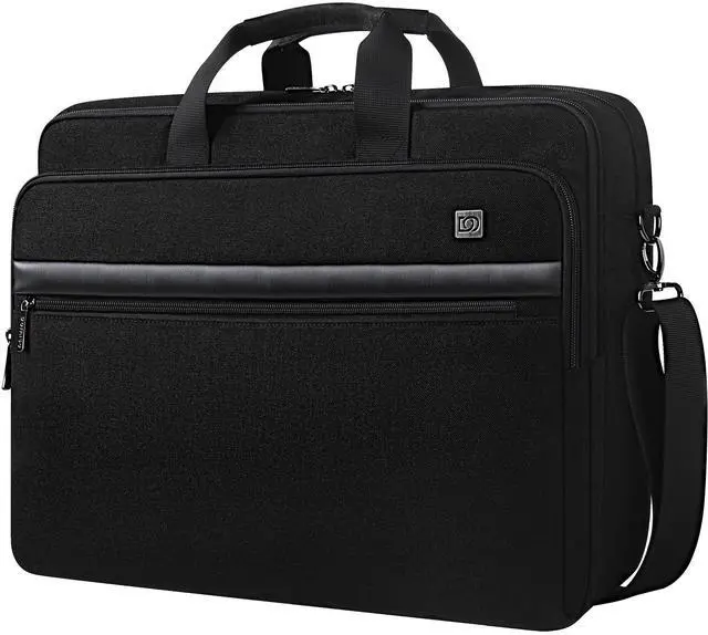 Main image of DOMISO 17.3 Inch Large Capacity Laptop Shoulder Bag Business Briefcase Office Computer Bag,Black
