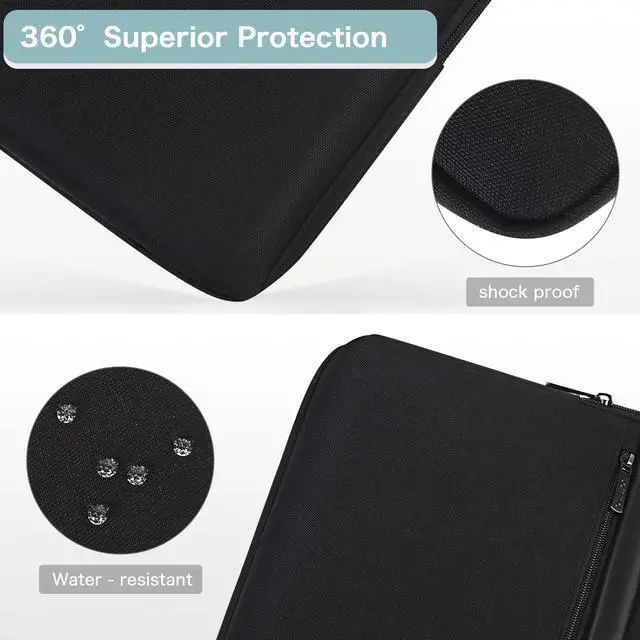 Alt view image 4 of 5 - DOMISO 17.3 Inch Large Capacity Laptop Shoulder Bag Business Briefcase Office Computer Bag,Black