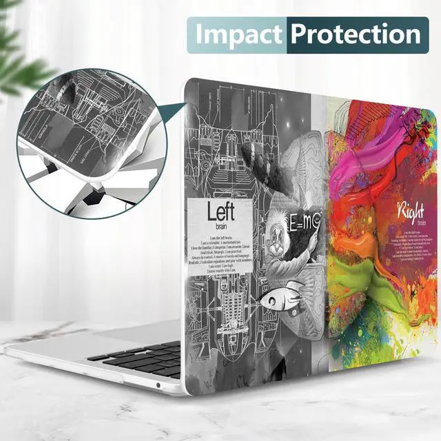 Alt view image 3 of 5 - Dongke MacBook Pro 13 inch Case Model A2251/A2289 2020 Released, Plastic Hard Shell Case Cover for MacBook Pro 13 inch with Retina Display & Touch Bar Fits Touch ID (Brain)