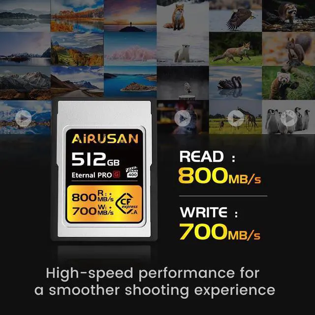 Alt view image 2 of 5 - 512GB CFexpress Type A Card, Up to 800MB/s Read Speed & 700MB/s Write Speed, CFexpress Type A Memory Cards for RAW 4K/8K Video Recording