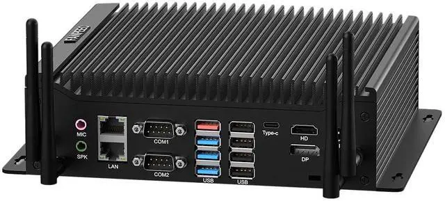 Main image of FANPEEC Industrial PC Fanless Mini PC Win 11 Pro Core i5-10210U 32 GB RAM 1 TB SSD, Fanless Mini PC Dual Ethernet, WiFi BT4.2, Industrial Personal Computer 4K Three Screen Display, 6*RS232 COM