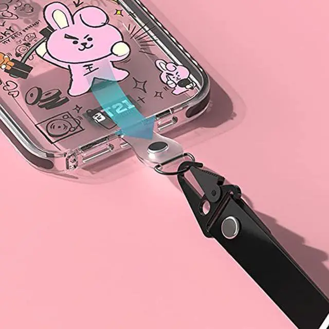 Alt view image 5 of 5 - BT21 Doodle Smart Tab Clear Line Case Compatible with iPhone 13 Pro Max 6.7 Inch, Durable Full Body Protection, with Strap, Raised Lip (Screen & Camera Protection) [Official Product] (MANG)