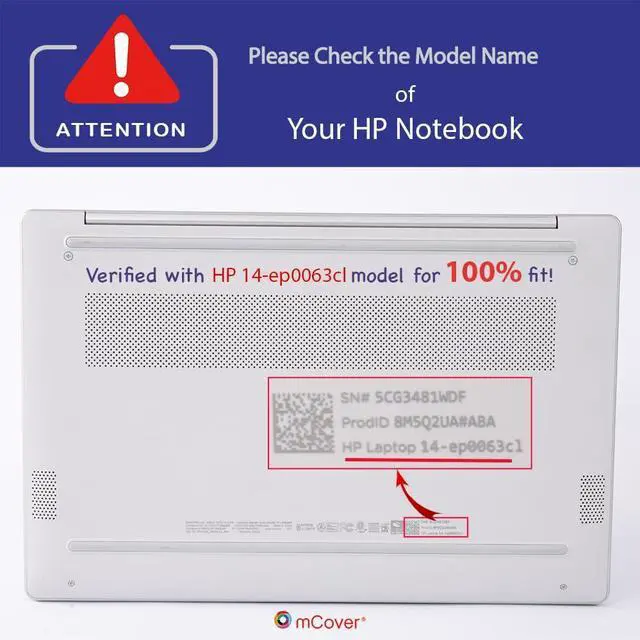 Alt view image 4 of 5 - mCover Case Only Compatible for 2023~2025 14" HP Laptop 14-EP0000 / 14-EM0000 Series Traditional Notebook PC (NOT Fitting Any Other HP Models) - Aqua