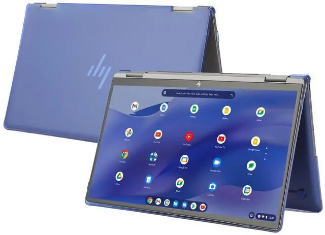 Main image of mCover Hard Case Only Compatible for 2021~2023 14" HP Chromebook x360 14C-CC0000 Series Laptop Computers (NOT Fitting Any Other HP Chromebook & Windows laptops) - Blue