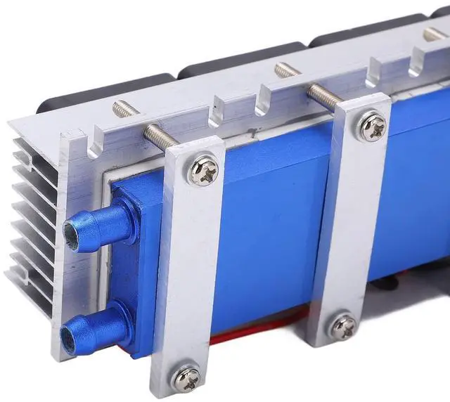 Alt view image 2 of 5 - Peltier Cooler Water Cooling Block 12V 4 Chip Tec1-12706 DIY Thermoelectric Cooler Refrigeration Cooling Device