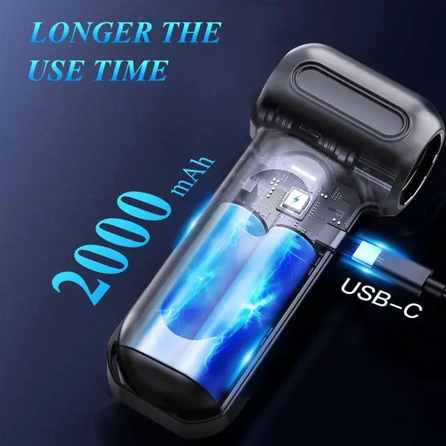 Alt view image 4 of 5 - Compressed Air Duster, 150,000 RPM Keyboard Cleaner, Replace Compressed air can, Computer Accessories for Outdoors, PC, Electronics, Snow and Car Dust Off