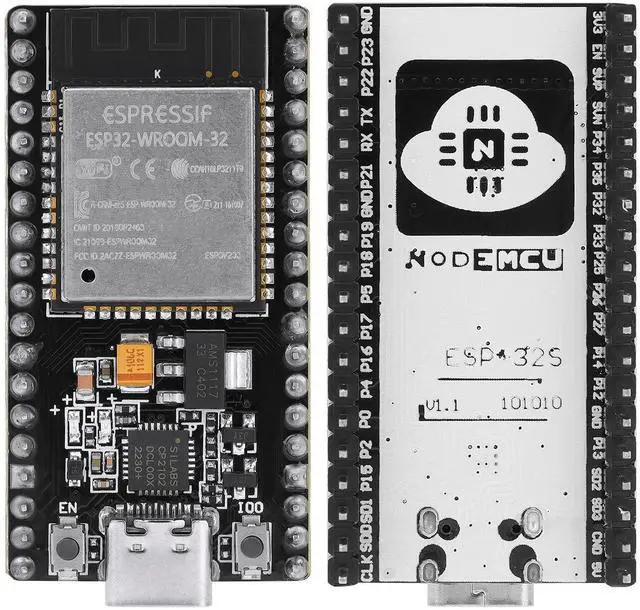 Alt view image 2 of 5 - 4 Pack ESP32 Board ESP32-32S WROOM Module CP2012 USB C 38 Pin WiFi+Blue Tooth Type-C Interface ESP32-DevKitC-32 Development Board STA/AP/STA+AP