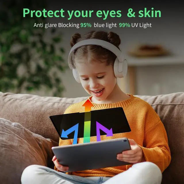 Alt view image 5 of 5 - Mao Yeye Nano Privacy Filter Compatible with iPad Air 13 In,Removable Apple Ipad Air 13 Inch M2 / M3 (6/7th Gen,2024/2025) Screen Protector Anti-Glare Blue Light Film Bubble-Free Shield Case Friendly