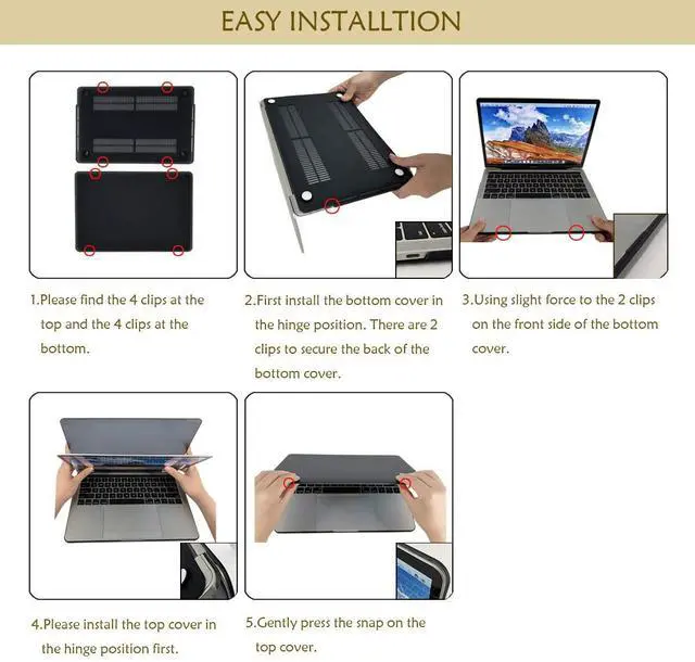 Alt view image 4 of 5 - MINGDAO Case Compatible with MacBook Pro 13 inch, Hard Protective Shell with Keyboard Cover (M1 A2338 A2289 A2251 A2159 A1989 A1706 A1708, 2016-2020 Release) - Grunge Music Note