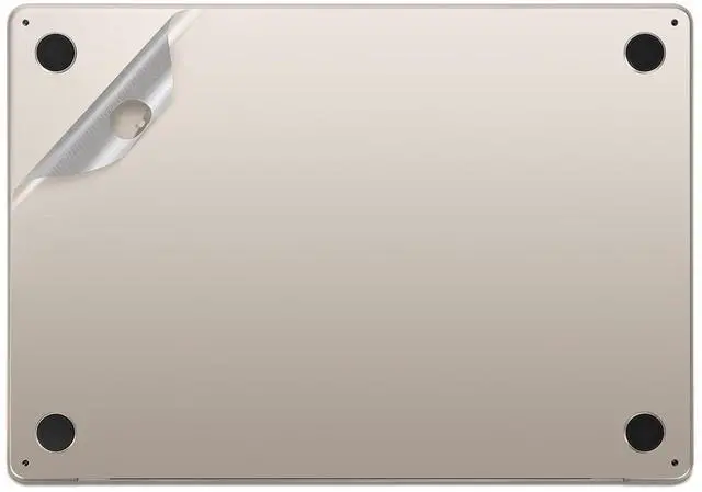 Alt view image 5 of 5 - 4 in 1 Ultra Thin 3M Vinyl Full Size Laptop Skins Decals Palm Rest Skin Sticker for 2025+ MacBook Air 13.6 Inch M4(Model: A3240) and 2022+ MacBook Air 13.6" M2 M3(Model: A2681/A3113) -Starlight