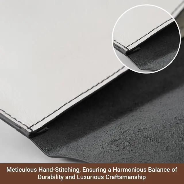 Alt view image 5 of 5 - BEVEL & AWL Dual Harmony 100% Leather Sleeve for Pro 14 Inch (M1, M1 Pro, M2, M2 Pro & M3) 2021-2024, Premium Handcrafted Air Sleeve, Laptop Sleeve 13 Inch & 14 Inch Case