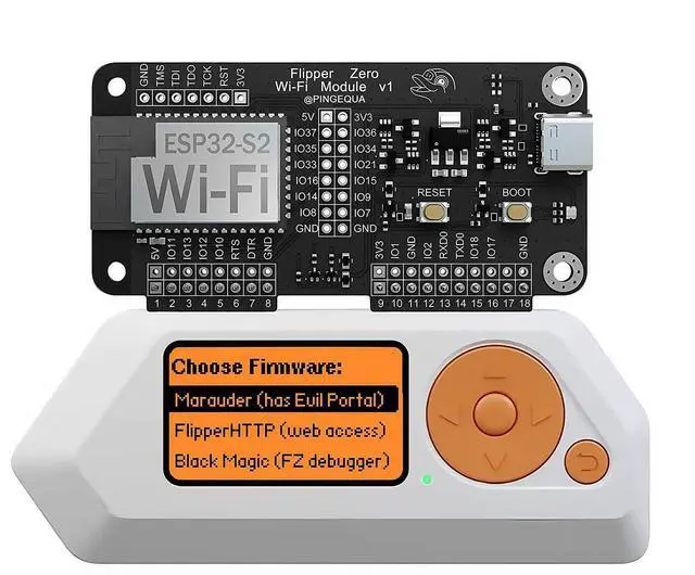 Alt view image 4 of 5 - Flipper Zero Wi-Fi Devboard Kit with Marauder Firmware, Includes Prototyping Board, Header Pins and Jumper Wires