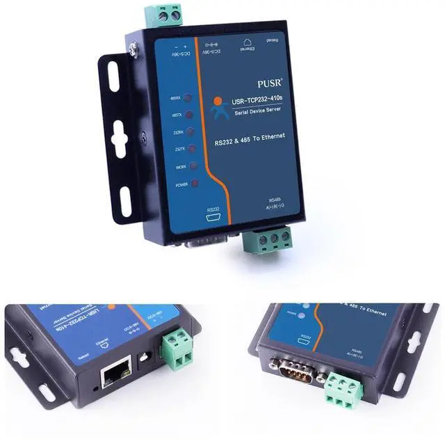 Main image of PUSR Edge Computing RS485 RS232 to Ethernet Modbus Gateway Modbus to ethernet with MQTT SSL/TLS encryption in HTTP Modbus RTU to TCP USR-TCP232-410S-RT