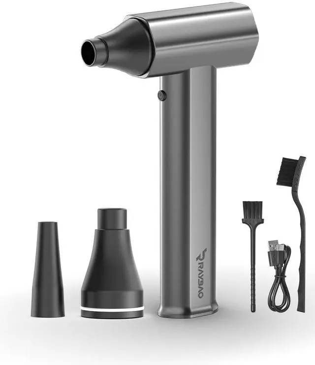 Main image of Compress Air Duster, Electric Air Blower 130000RPM Jet Dry Mini Blower Rechargeable Brushless Motor 4 Gear Pc Cleaner Cordless Portable Air Blower for Computer, Keyboard, Outdoor, House, Pet and Car