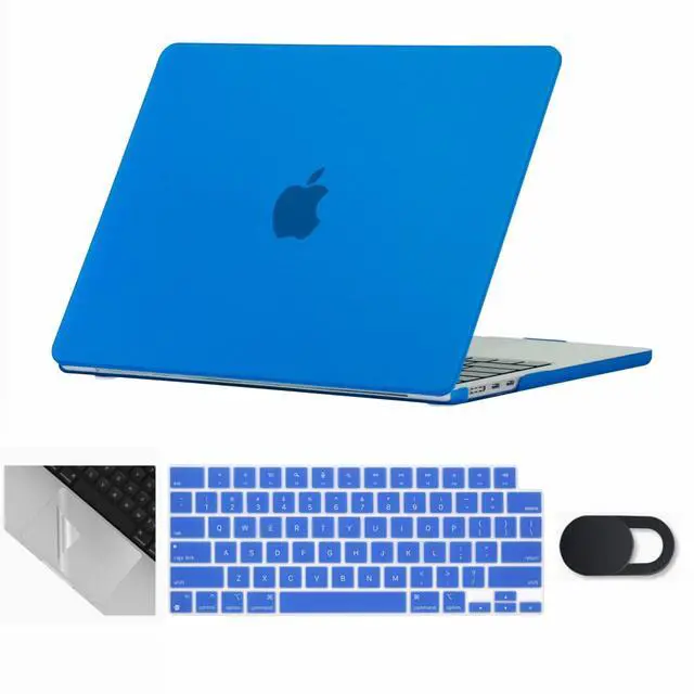 Main image of Se7enline MacBook Air 15.3 Case - M2/M3 Compatible, Hard Cover with Keyboard & Webcam Protection, Deep Blue