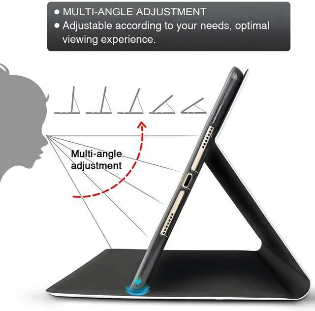 Alt view image 5 of 5 - SDFCVBTYU Case for Kinlde Fire HD 10 Tablet Case (11th Generation 2021 Release) Fire HD 10 Plus Case 2021 Slim PU Leather Smart Folio Stand Cover with Auto Wake Sleep, Hummingbirds Sunflower