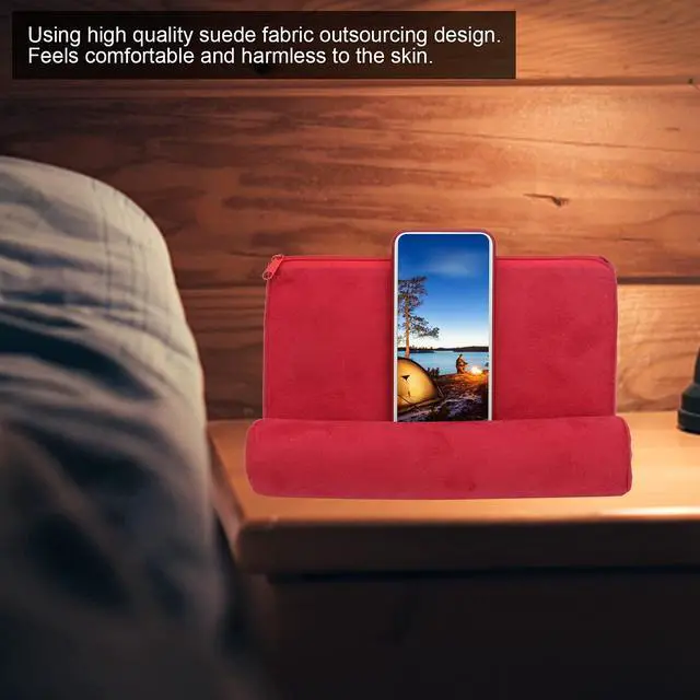 Alt view image 2 of 5 - Pillow Tablet Stand, Portable Mobile Phone Support Bed Rest Cushion Tablet Reading Holder Tablet Pillow Stand Holder for Tablet Book Tab Stand Holder for Bed Armrests Carpet,