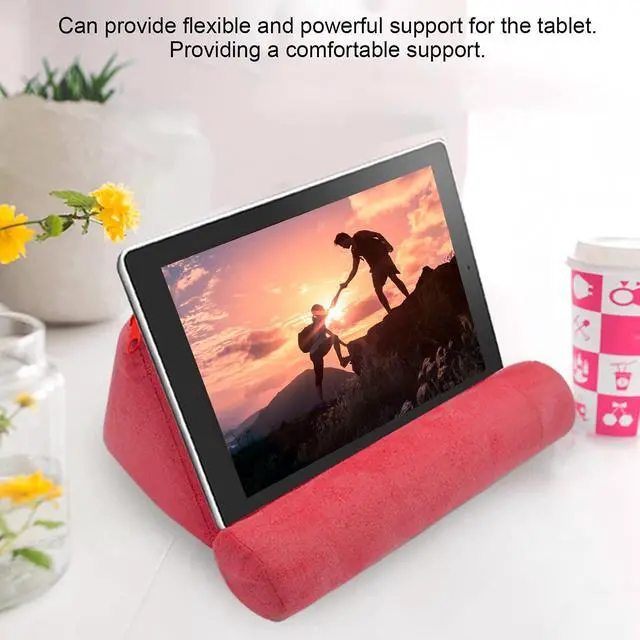 Alt view image 3 of 5 - Pillow Tablet Stand, Portable Mobile Phone Support Bed Rest Cushion Tablet Reading Holder Tablet Pillow Stand Holder for Tablet Book Tab Stand Holder for Bed Armrests Carpet,
