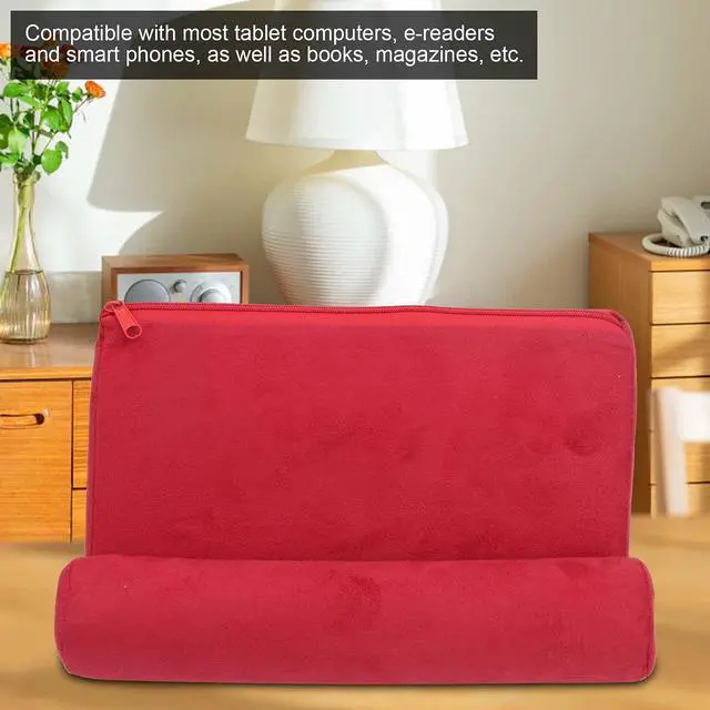 Alt view image 4 of 5 - Pillow Tablet Stand, Portable Mobile Phone Support Bed Rest Cushion Tablet Reading Holder Tablet Pillow Stand Holder for Tablet Book Tab Stand Holder for Bed Armrests Carpet,