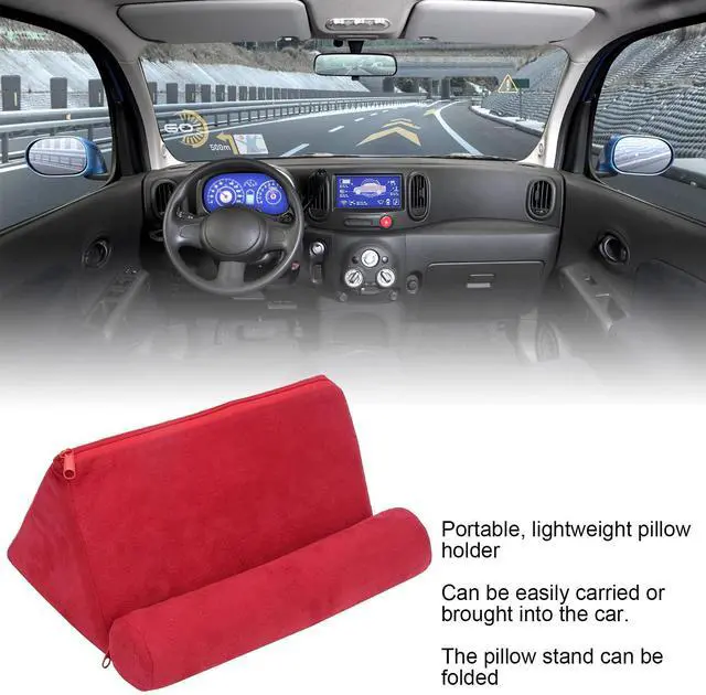 Alt view image 5 of 5 - Pillow Tablet Stand, Portable Mobile Phone Support Bed Rest Cushion Tablet Reading Holder Tablet Pillow Stand Holder for Tablet Book Tab Stand Holder for Bed Armrests Carpet,