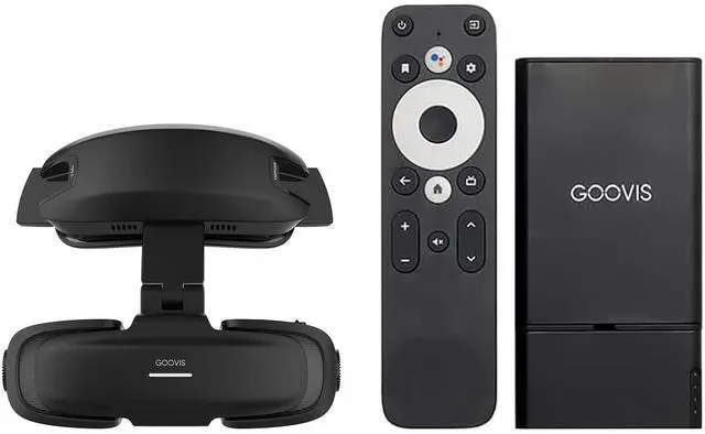 Main image of Goovis Art XR Head Mounted Display with D4H1 Media Player - 110'' FHD Micro-OLED Video Display, Lightweight & Compact, Unobstructed Vision, Works with PC/iPhone16/Android/Gaming Handhelds (Black)