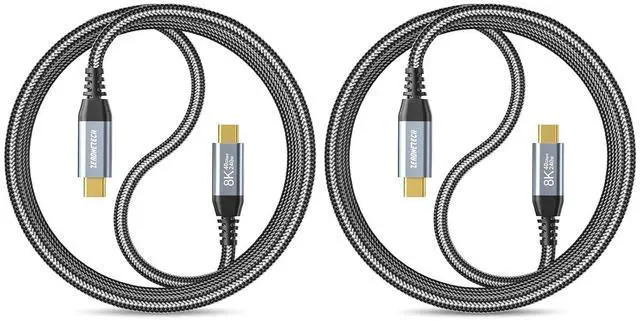 Main image of USB C Monitor Cable [2-Pack 3.3FT], [8K@60Hz/Dual 4K@60Hz] Video Output, 40Gbps High Speed Data Transfer, USB 3.2 Gen 2 Display Video Cable 240W Charging for MacBook,iPad,SSD,Lenovo,KYY,ARZOPA