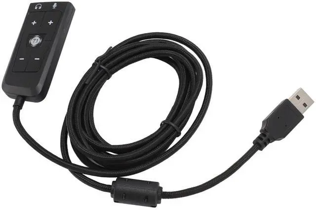 Alt view image 2 of 5 - USB to 3.5mm Jack Audio Sound Card Adapter with Headphone and Microphone Jack for Kingston Cloud II PC,Laptop,Linux,Desktops, and More Device