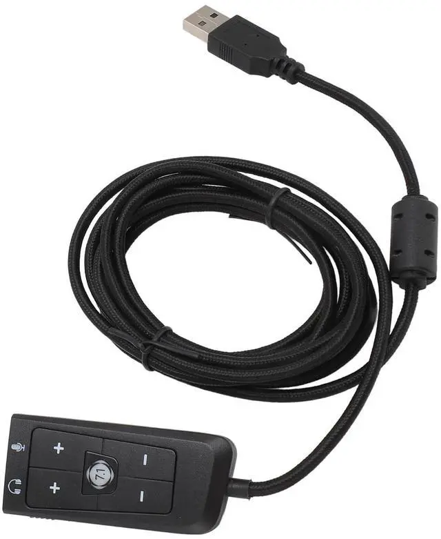 Alt view image 5 of 5 - USB to 3.5mm Jack Audio Sound Card Adapter with Headphone and Microphone Jack for Kingston Cloud II PC,Laptop,Linux,Desktops, and More Device