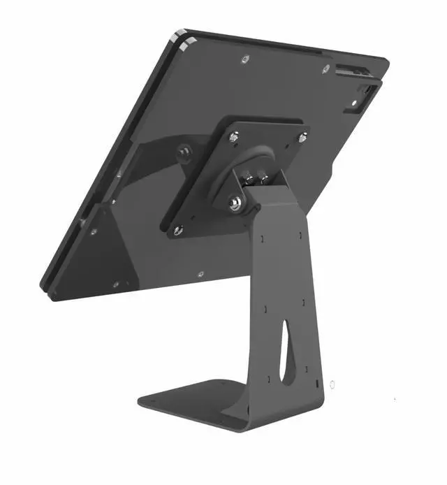 Alt view image 5 of 5 - TABcare Anti-Theft Acrylic Case with 360 Rotate 180 Swivel Metal Desktop Stand & 90-Degree USB C Cable for Samsung Galaxy TAB A9+ 11" Tablet (Black, TAB A9+ 11)