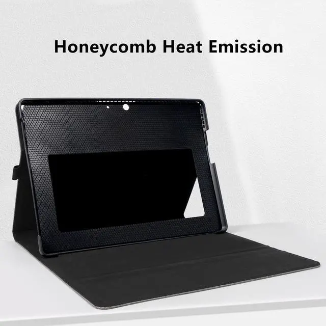 Alt view image 5 of 5 - TAIKESEN Protective Case for Microsoft Surface Pro 11/Pro 10/ Pro 9, Durable Stand Support, Compatible with Type Cover Keyboard, Accessory Bag Included, Grey Color