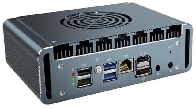 Alt view image 4 of 5 - UDPTCP Micro Firewall Appliance, 6 i226-V 2.5Gbe LAN Ports, Fanless Mini PC Intel Core i7-1265U Twelve Core,2*DDR5 1*M.2 Support AES-NI Barebone Router PC VPN,HDMI DP USB3.0 NO RAM NO SSD