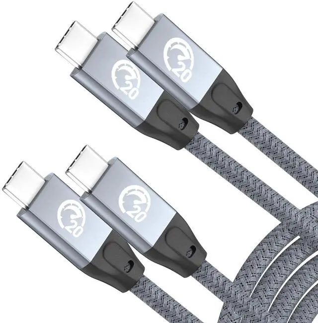 Main image of UseBean USB C to USB C Cable 100W 10FT 2Pack, USB C 3.2 Gen 2X2 20Gbps Data Cable 4K Video, Type-C PD Fast Charging Cord, for MacBook Pro, iPad Mini 6/ Pro, Galaxy S24+/S24 Ultra/S23, Switch