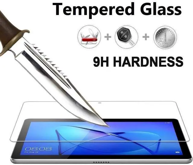 Alt view image 4 of 5 - HANAIETTE [4 inch 1] ONN 100146660 Keyboard Case and Screen Protector Tempered Glass for ONN 11 inch Tablet Pro / 100146660 (2024 Model) (Red)